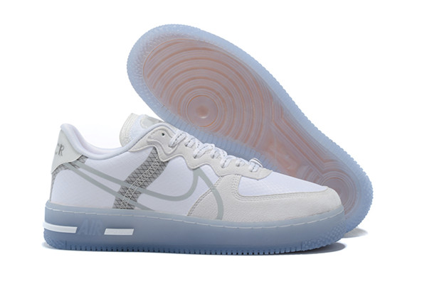 Women's Air Force 1 Low Top White/Gray Shoes 045